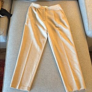 Aritzia Wilfred beige straight leg trousers